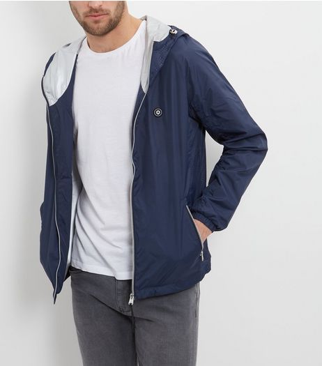 Jack and Jones Blue Lightweight Hooded Jacket | New Look