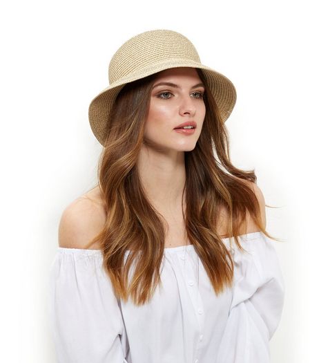 Stone Straw Bucket Hat | New Look