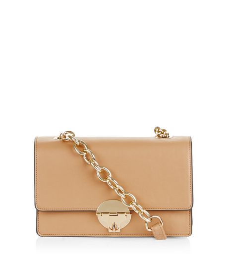 Tan Colour Block Across Body Bag | New Look