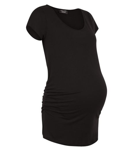 Maternity Black Cap Sleeve Top | New Look