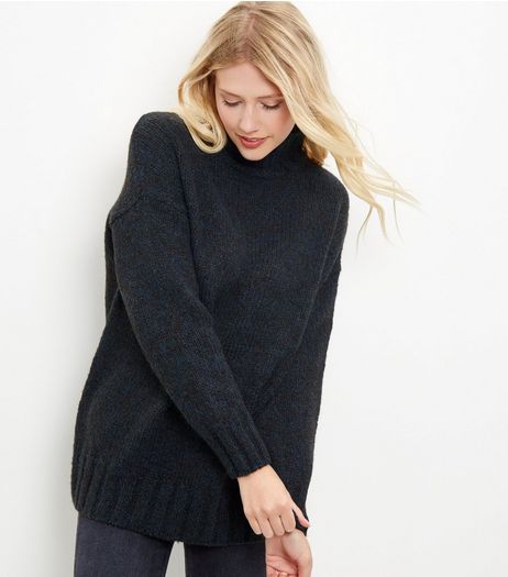 Blue Turtle Neck Jumper | New Look