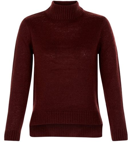 Teens Burgundy Turtle Neck Jumper | New Look