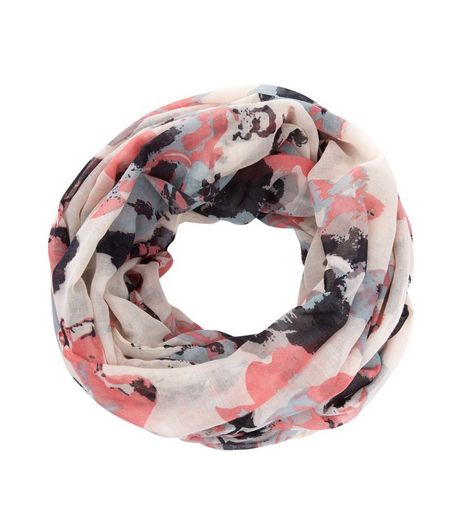 Pink Floral Print Oversized Snood | New Look