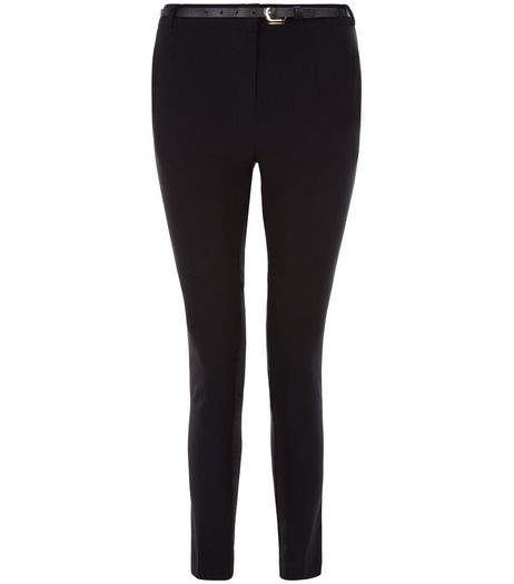 Teens Black Belted Trousers | New Look