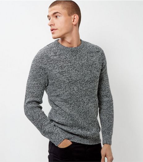 Black Twist Textured Jumper | New Look