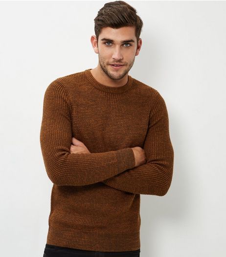 Camel Textured Jumper | New Look