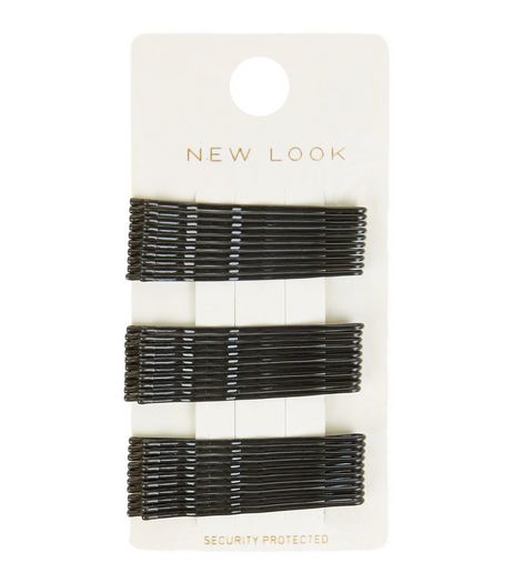 Black Kirby Grips | New Look