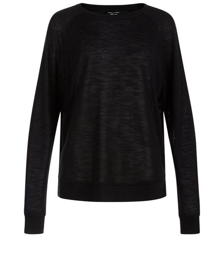 Teens Black Long Sleeve Jumper | New Look