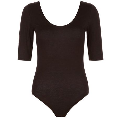 Tall Black Scoop Neck Bodysuit | New Look