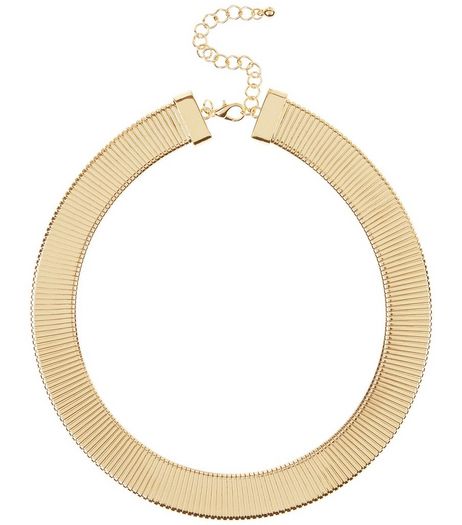 Gold Textured Torque Necklace | New Look