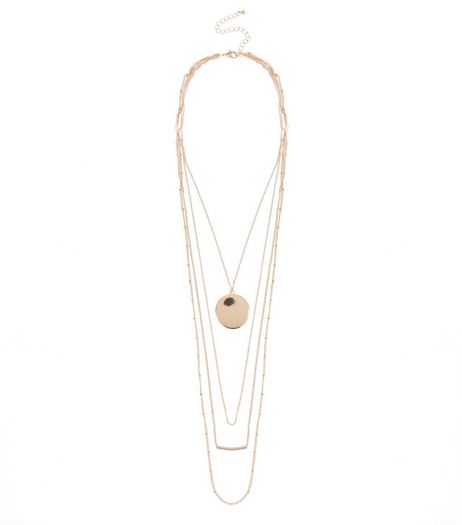 Gold Coin Layered Necklace | New Look