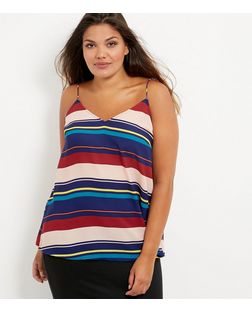 Curves Multicoloured Cami - New Look