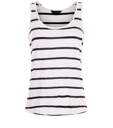 White Stripe Vest | New Look