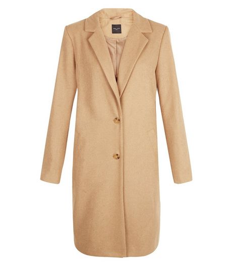 Tall Camel Longline Coat | New Look