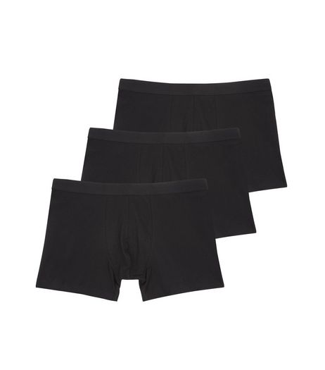 3 Pack Black Trunks | New Look