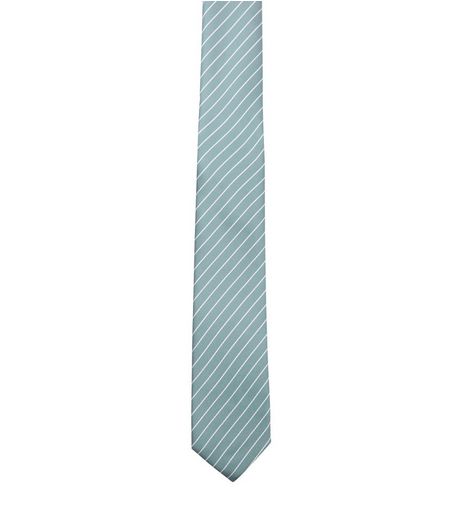 Green Stripe Tie | New Look