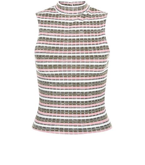 Teens Green Stripe Turtle Neck Top | New Look