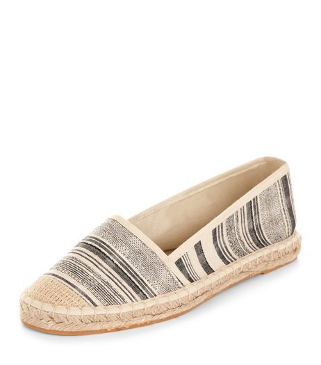 Teens Blue Stripe Espadrilles | New Look
