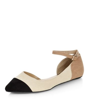 camel ballet pumps