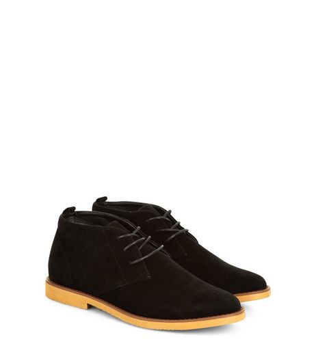Black Suedette Desert Boots | New Look