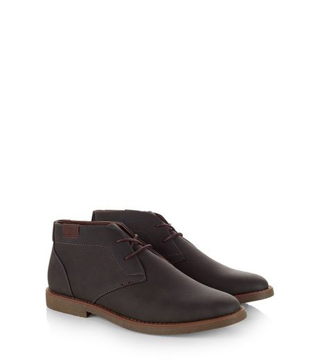 Dark Grey Desert Boots | New Look