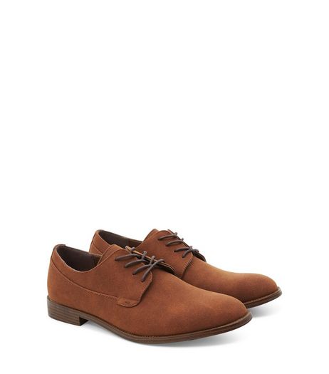 Rust Suedette Lace Up Brogues | New Look