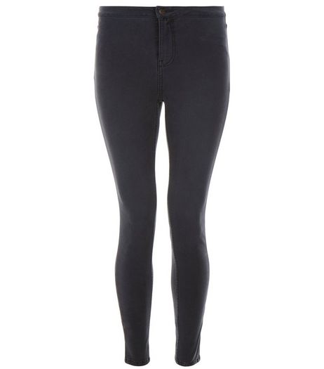 Black Washed High Waist Super Skinny Jeans | New Look