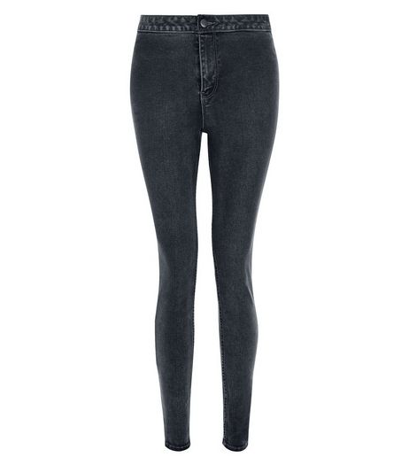 Dark Blue High Waisted Super Skinny Jeans | New Look