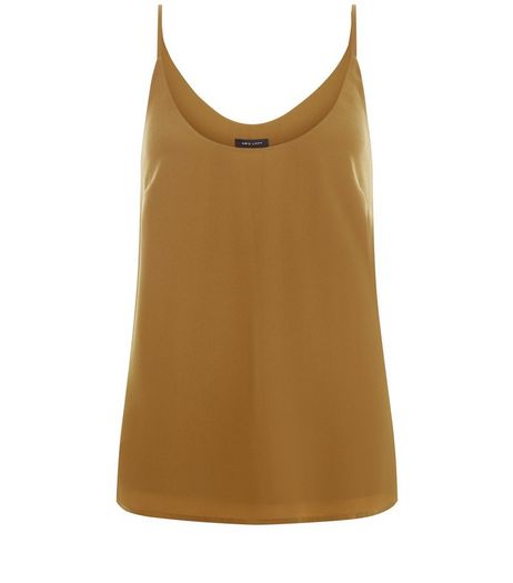 Olive Green Strappy Cami | New Look