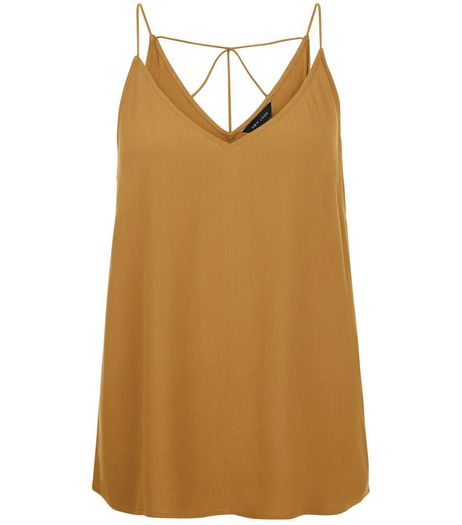 Olive Green Strappy Back Cami | New Look
