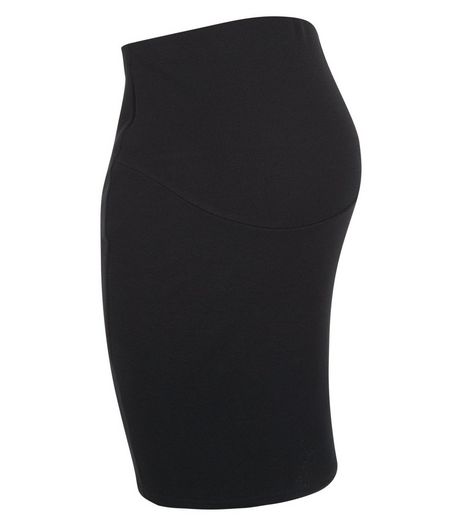 Maternity Black Over Bump Pencil Skirt | New Look