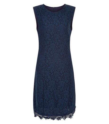 Apricot Navy Lace Sleeveless Dress | New Look