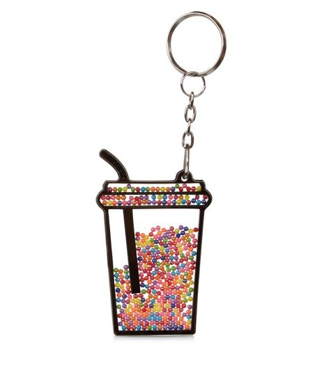 Multicoloured Milkshake Shake Keyring | New Look