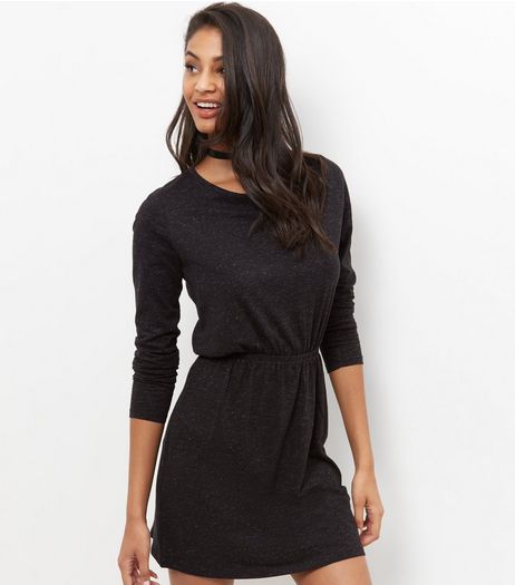 JDY Black Long Sleeve Dress | New Look