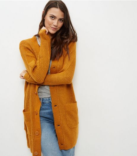 JDY Rust Longline Cardigan | New Look