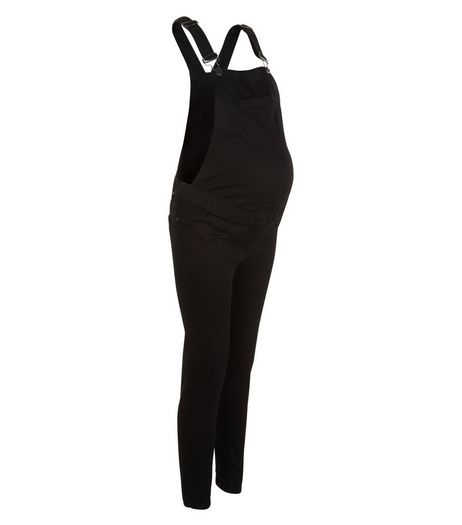 Maternity Black Skinny Dungarees | New Look