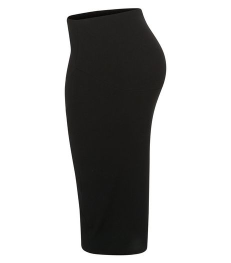 Maternity Black Over Bump Tube Skirt | New Look