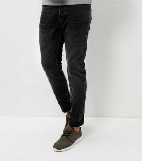Dark Grey Slim Fit Jeans | New Look
