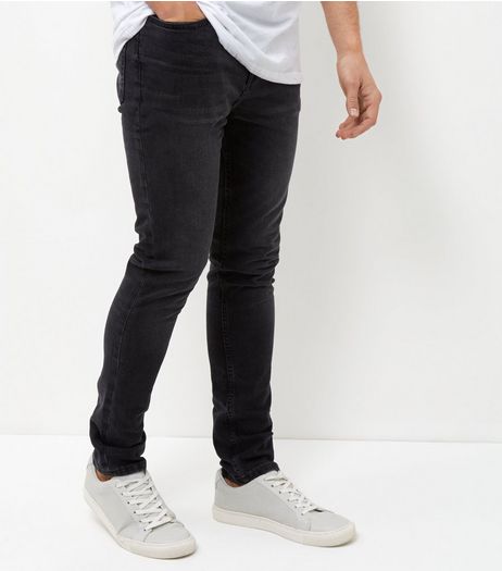 Black Acid Washed Skinny Jeans | New Look