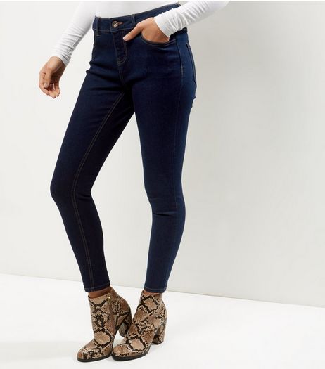 Petite Navy Skinny Jeans | New Look
