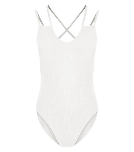 Cream Multi Strap Bodysuit | New Look