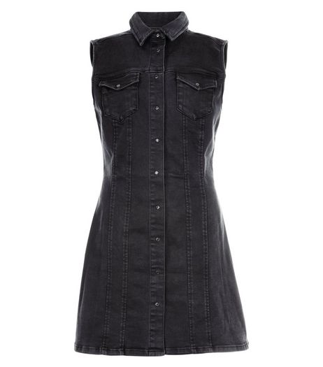 Anita and Green Black Sleeveless Denim Dress | New Look