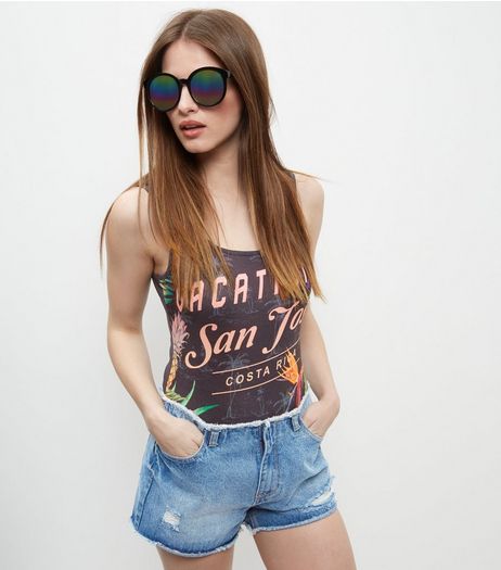 Black Mirrored Round Sunglasses | New Look