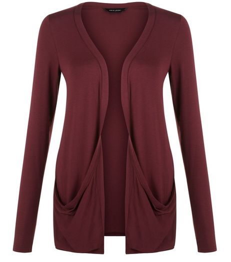 Burgundy Boyfriend Cardigan | New Look