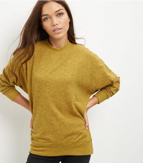 Mustard Balloon Sleeve Sweater | New Look