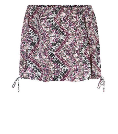 Apricot Cream Abstract Zig Zag Print Top | New Look
