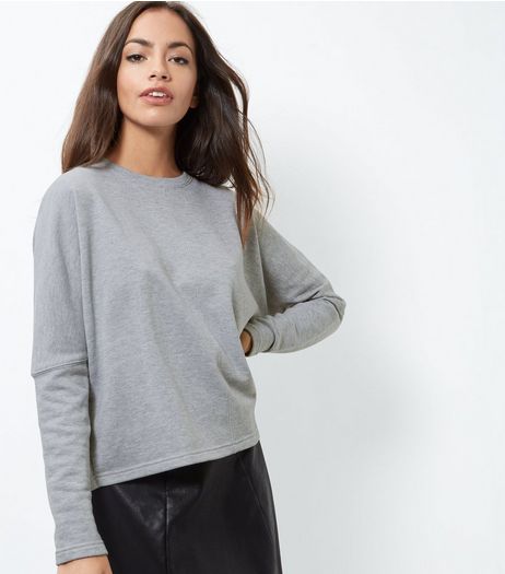 Grey Cropped Sweater | New Look