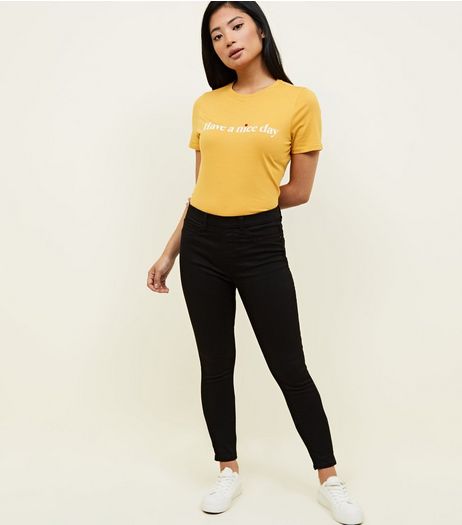 Petite Black Jeggings | New Look