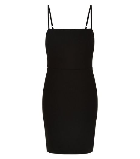 Black Strappy Mini Dress | New Look