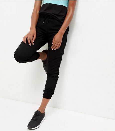Black Stripe Side Woven Joggers | New Look
